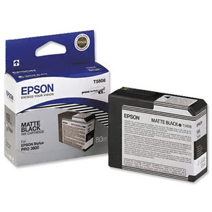 T5808 Matte Black Epson Ink Cartridge C13T580800 3800 3880