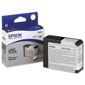 T5807 Light Black  Ink Cartridge C13T580700 3800 3880