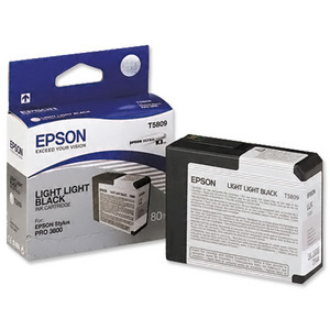T5809Light Light Black Ink Cartridge C13T580900 3800 3880