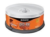 Sony DMW 47RS2 DVD-RW x 25 4.7 GB 2x Storage Media Spindle