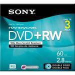 Sony 3PK 8CM DVD+RW DS HANG-TAB