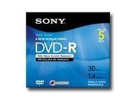 Sony DMR30R1H DVD-R (8cm) x 5 1.4 GB 30min Storage Media