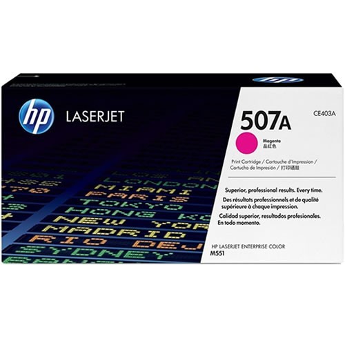 HP 507A Magenta LaserJet Toner Cartridge CE403A 551 570 575