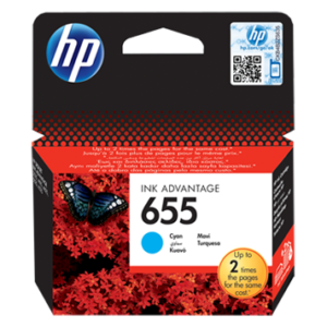 HP 655 Cyan Ink Cartridge CZ110AE
