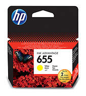 HP 655 Yellow Ink Cartridge (CZ112AE)