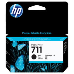 HP 711 38-ml Black Ink Cartridge CZ129A for HP T520 / T120