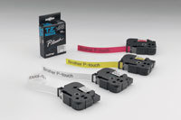 TZN241 18mm x 8m Black Text on White Non Laminated Tape