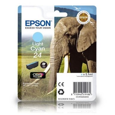 Expression Photo XP-850 T2425 24 Light Cyan Ink Cartridge (4ml)