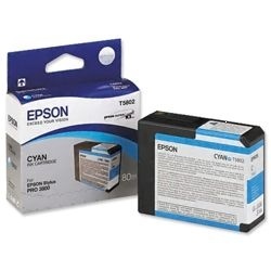 Stylus Pro 3800 T5802 Cyan Ink Cartridge (80ml)