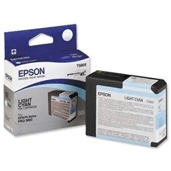 Stylus Pro 3800 T5805 Light Cyan Ink Cartridge (80ml)