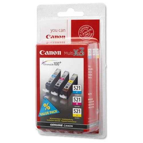 PIXMA iP4700 CLI-521 CMY Chromalife Ink Pack