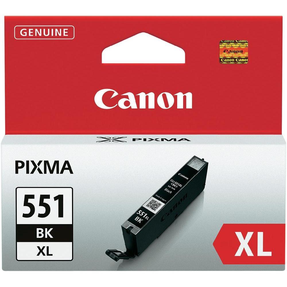 PIXMA iX6850 CLI-551BK XL High Yield Black Ink Cartridge (5,530 pages*)
