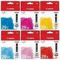 PIXMA Pro 1 PGI-29 Ink Cartridge Multipack (C, M, Y, PC, PM, R)