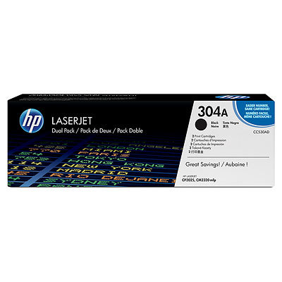 LaserJet CP2025 Black Toner Cartridge Twin Pack (2x 3,500 pages*)