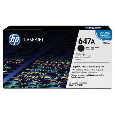 Color LaserJet CP4025 Black Toner Cartridge (8,500 pages*)