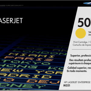 LaserJet 500 color M551 Standard Yield 507A Yellow Toner Cartridge (6,000 pages*)