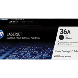 Laserjet P1505 No.36A Black Toner Cartridge Twin Pack