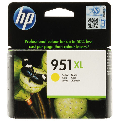 OfficeJet Pro 8100 951XL Yellow Ink Cartridge (1,500 pages*)