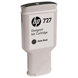 DesignJet T920 T1500 T2500 No.727 Matte Black Ink Cartridge (300ml)