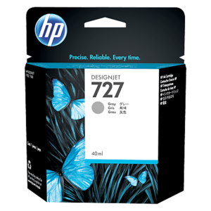 DesignJet T920 T1500 T2500 No.727 Gray Ink Cartridge (40ml)