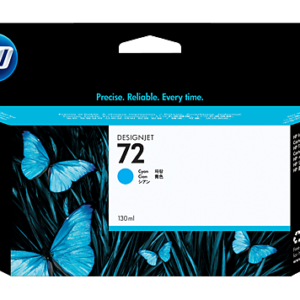 HP DesignJet T620 No.72 Large Cyan Ink Cartridge C9371A (130ml)