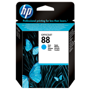 OfficeJet Pro K5400 No.88 Cyan Ink Cartridge with Vivera Ink (10ml - 620 pages*)