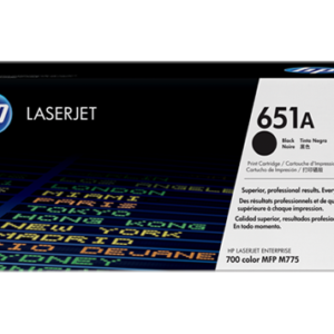 LaserJet Enterprise M775 No.651A Black Toner Cartridge (13,500 pages*) for M775f CC523A