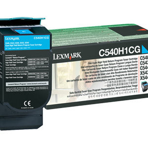 C543dn Cyan High Yield Return Program Toner Cartridge (2,000 pages*)