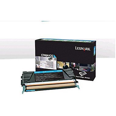 C746 Standard Yield Cyan Return Program Toner Cartridge (7,000 pages*)