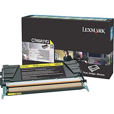 C746 Standard Yield Yellow Return Program Toner Cartridge (7,000 pages*)