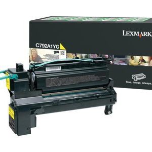 C792e Yellow Return Program Print Cartridge (6,000 pages*)
