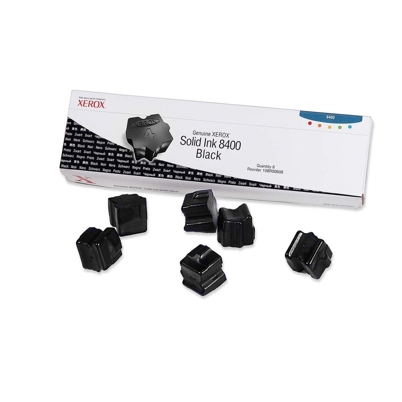 Phaser 8400 6 Black Ink Sticks (6,800 Pages*)
