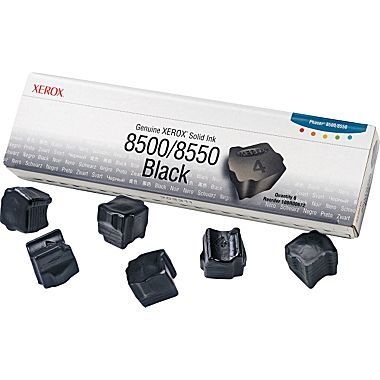 Phaser 8500 8550 6 Black Ink Sticks (6,000 pages*)