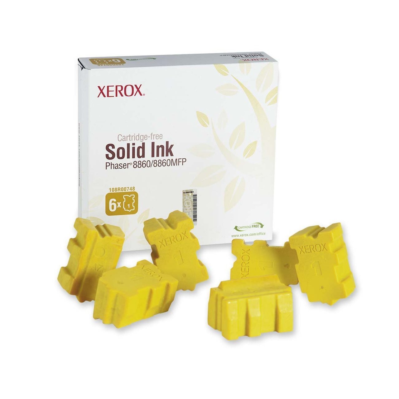 Phaser 8860 Solid Ink Yellow (6 sticks - 14,000 pages*)
