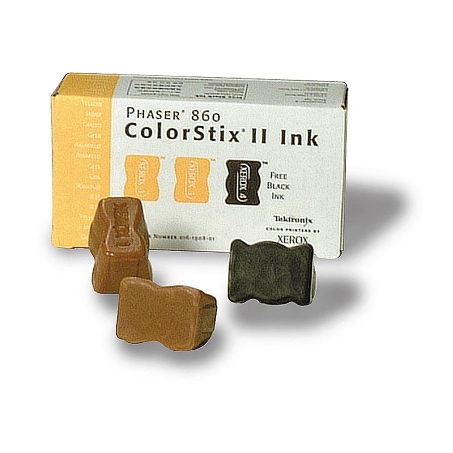 Phaser 860 2 Yellow ColorStix (2,800 Pages*) + 1 FREE Black