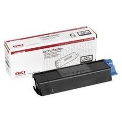 Oki C3200 Toner Cartridge Standard Yield Black 43034808
