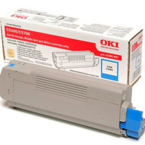 OKI 43381907 High Capacity Cyan Toner Cartridge