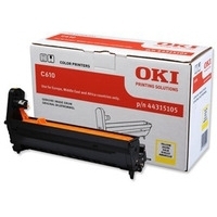 Oki C610 Image Drum 20K Yellow 44315105
