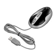 TARGUS Optical USB Notebook Mouse - Black and Silver