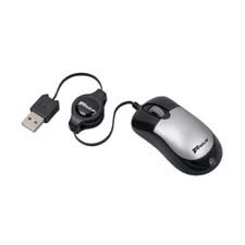 TARGUS Mini Optical Retractable Mouse - Black and Silver