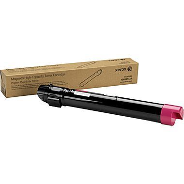 Xerox Phaser 7500 Magenta Toner Cartridge (106R01437), High Yield