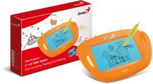 Genius Kids Designer (Orange), 5" x 8" Tablet for kids