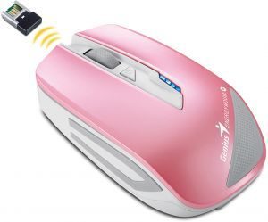 GENIUS 31030107104 WIRELESS ENERGY MOUSE 2.4GHZ PINK