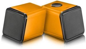 Divoom IRIS-02 USB Powered Laptop Speakers - Orange