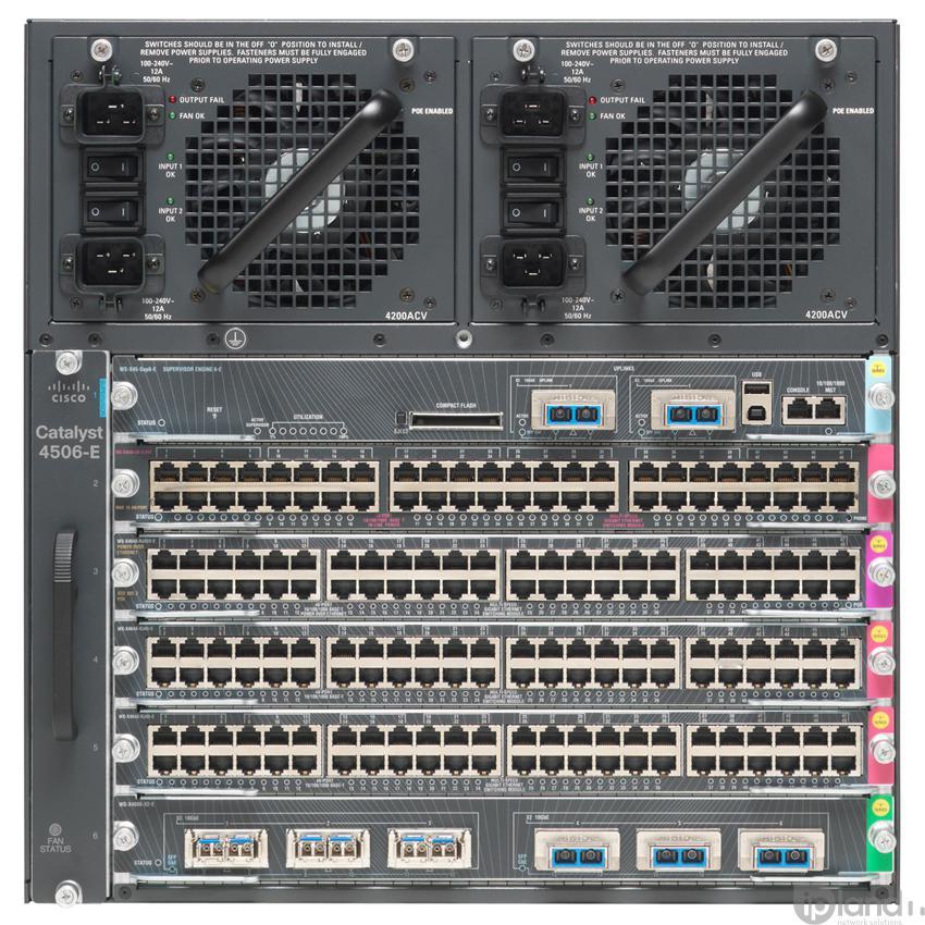 Cisco WS-C4506 w/ 4148-RJ45V and 4013