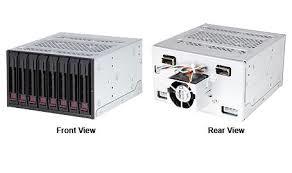 SuperMicro 8x 2.5 inch Hot-swap SAS / SATA Hard Disk Drive Tray Black
