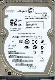 Seagate Momentus 7200.4 ST9250410ASG 250GB 7.2K 2.5" SATA G-Force Hard Drive