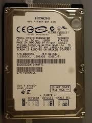 Hitachi 7K100 0A26552 / HTS721060G9AT00 60GB 7.2K 2.5" IDE Laptop Hard Drive