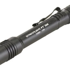 Streamlight 88033 Protac Tactical Flashlight 2AA with White LED Includes 2 "AA" Alkaline Batteries and Holster, Black