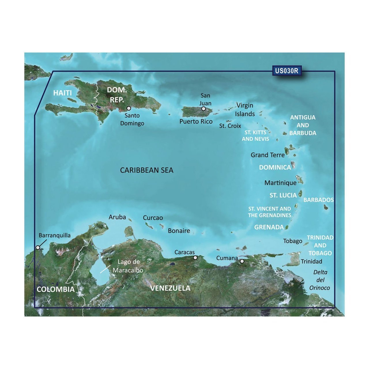 Garmin BlueChart g2 Southeast Caribbean Saltwater Map microSD Card